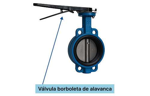 Miniatura: Válvula borboleta de alavanca